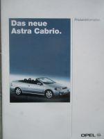 Opel Astra G Cabrio Produktinformation Januar 2001