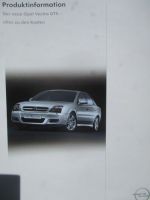 Opel Vectra C GTS Produktinformation September 2002
