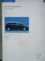 Opel Meriva A Produktinformation Februar 2003