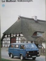VW Le Multivan T3 1/1988 Französisch