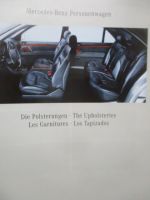 Mercedes Benz Personenwagen Die Polsterungen August 1991