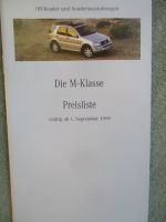 Mercedes Benz M-Klasse W163 September 1999