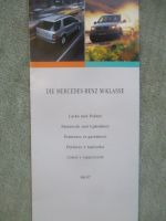 Mercedes Benz M-Klasse W163 Lacke und Polster August 1997