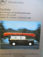 Mercedes Benz Geländewagen BR463 und 461 September 1996