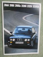 BMW 316i 318i 318is 320i 325i 325iX E30 Französisch September 1990