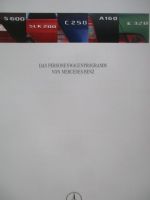 Mercedes Benz Personenwagen Programm Februar 1997