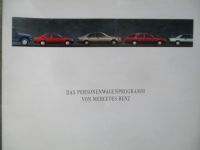 Mercedes Benz Personenwagen Programm April 1991