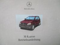 Mercedes Benz ML320 ML430 ML55 AMG W163 Bordbuch Juli 2000