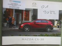 Mazda CX-30 Preisliste Januar 2022