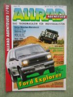 Allrad Abenteuer Januar 1993
