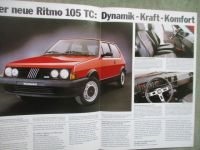 Fiat Ritmo 105 TC Prospekt Juni 1983