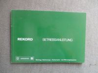 Opel Rekord D 1.7 1.9 2.0S 2.1D Betriebsanleitung