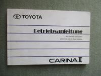Toyota Carina II Betriebsanleitung 1987