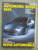 Automobil Revue 2003 Alle Autos der Welt