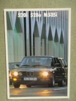 BMW 520i 5258e M535i E28 Japan Prospekt 1987