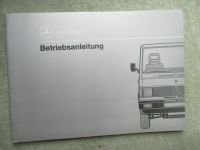 Mercedes Benz MB 100D W631 Betriebsanleitung August 1988