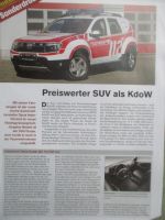 Feuerwehr Sonderdruck Fahrbericht Dacia Duster dCi 110 FAP 4x4