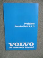 Volvo Preisliste 19.März 1979