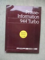 Porsche 944 Turbo November 1984