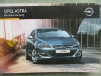 Opel Astra J Bordbuch Februar 2015