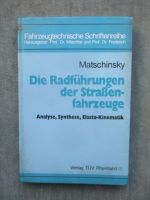 Verlag Tüv Rheinland Matschinskky Die Radführungen der Straßenfahrzeuge
