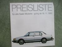 Saab Modelle Preisliste Modelljahr 1981