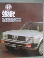 Alfa Romeo Alfetta 2000L Prospekt