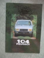 Peugeot 104 ZL ZR ZS Katalog 1980