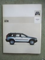 Volvo XC90 (Typ C) Katalog +D5 +T6 D5 T6 Geartronic Dezember 2002+Preisliste