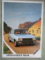 Peugeot 104 GL Prospekt 1983