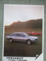 Peugeot 504 Cabriolet Coupé +V6 Prospekt  1983