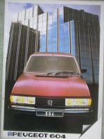 Peugeot 604 STI und SRD turbo 1983 Prospekt