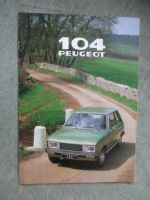 Peugeot 104 ZS Deutsch 1979 Prospekt