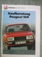 Auto Zeitung 7/1981 Peugeot 104 Kaufberatung
