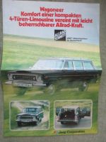 Jeep Wagoneer Prospektblatt Deutsch
