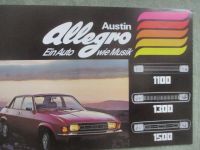 Austin Allegro 1100 1300 1500 Prospekt Deutsch