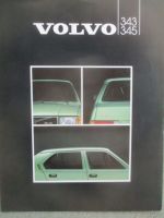 Volvo 343 L/DL 343/R GLS DLS/GLS 345 DL Prospekt 1982