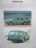 Volvo 245GL +Fuel Injection +265GL Kombi Prospekt 1979