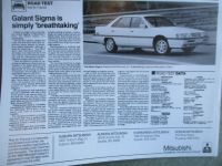 Mitsubishi Galant Sigma Road Test 1988