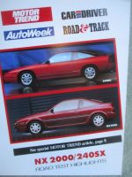 Motor Trend AutoWeek Car and Driver Road & Track Nissan NX2000 +240SX