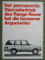 Range Rover der permanente Vierradantrieb Prospekt