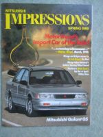 Mitsubishi Impressions Spring 1989 Galant GS