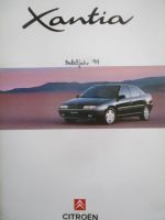 Citroen Xantia Modelljahr 1994 Prospekt