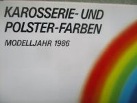 Citroen Karosseriefarben und Polster 1986