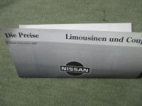 Nissan Limousinen & Coupés Preise September 1993