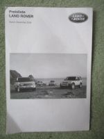 Land Rover Preisiste Dezember 2004 Kleinformat