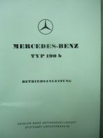 Mercedes Benz Typ 190b W121 Betriebsanleitung 1971