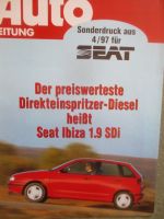 Auto Zeitung 4/1997 Seat Ibiza 1.9 SDi