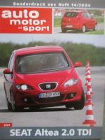 auto motor & sport 14/2004 Seat Altea 2.0TDI Test