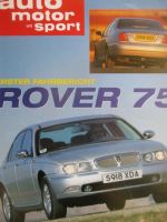 auto motor & sport 4/1999 Rover 75 Erster Fahrbericht